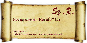 Szappanos Renáta névjegykártya
