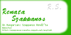 renata szappanos business card